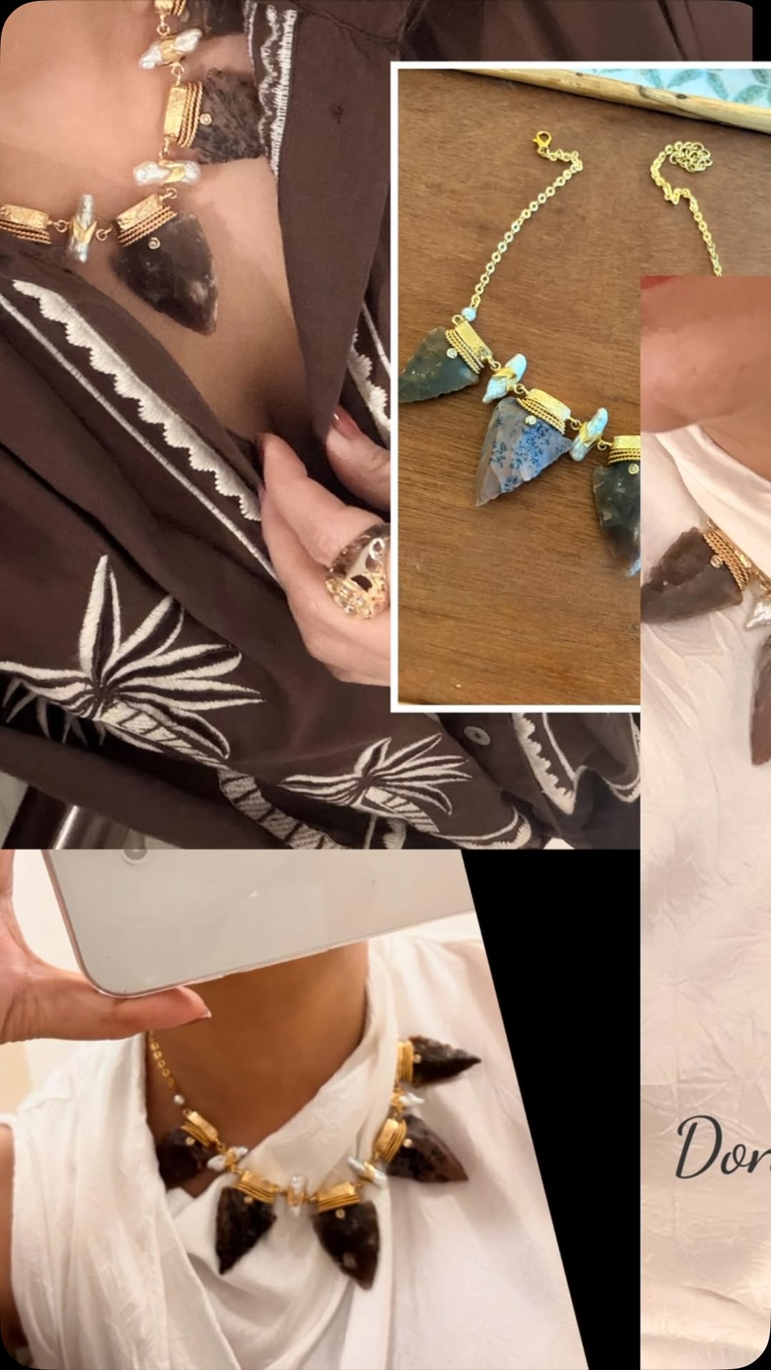 The Dagger freshwater pearl necklace